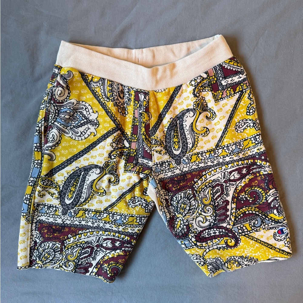 Champion Yellow and Brown Paisley Shorts